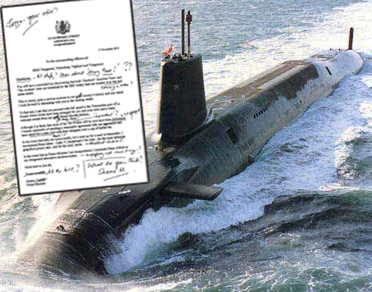 Revealed: Jeremy Corbyn’s ‘Letter of last resort’ to nuclear sub commanders
